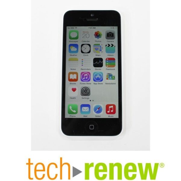 Apple iPhone 5c (A1532) 8GB - White Unlocked Smartphone - SCRATCHES
