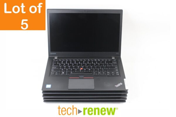 Lot of 5 Lenovo ThinkPad T460s | i5-6200@2.3GHz | 256GB SSD | 8GB RAM | No OS
