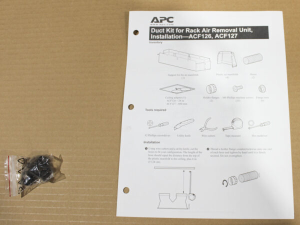 APC Rack Air Removal Unit SX Ducting Kit 24 inch ACF126 - Image 4