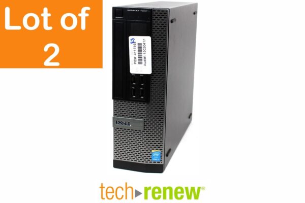 Lot of 2 Dell OptiPlex 7020 | i5-4590/i3-4160 | No HDD | 8GB RAM | No OS