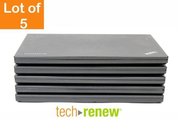 Lot of 5 Lenovo ThinkPad T450s | i5-5300U | 256GB HDD | 8GB RAM | No Batt/OS