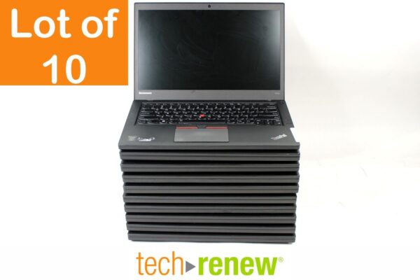 Lot of 10 Lenovo ThinkPad T450s | i5-5300U | 256GB HDD | 8GB RAM | B Condition